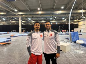 Hasan Bulut (left) and Mert Efe Kılıçer, Rhine Ruhr FISU World University Games, Düşlem Gökgöz