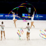 Rhine-Ruhr 2025 FISU Games | 17.07.2025 | Messe Essen Hall 4 | Essen | Ukrain Rhythmic Gymnastics Group All Around (5 Ribbons) | X | © Rhine-Ruhr 2025/Iris van den Broek