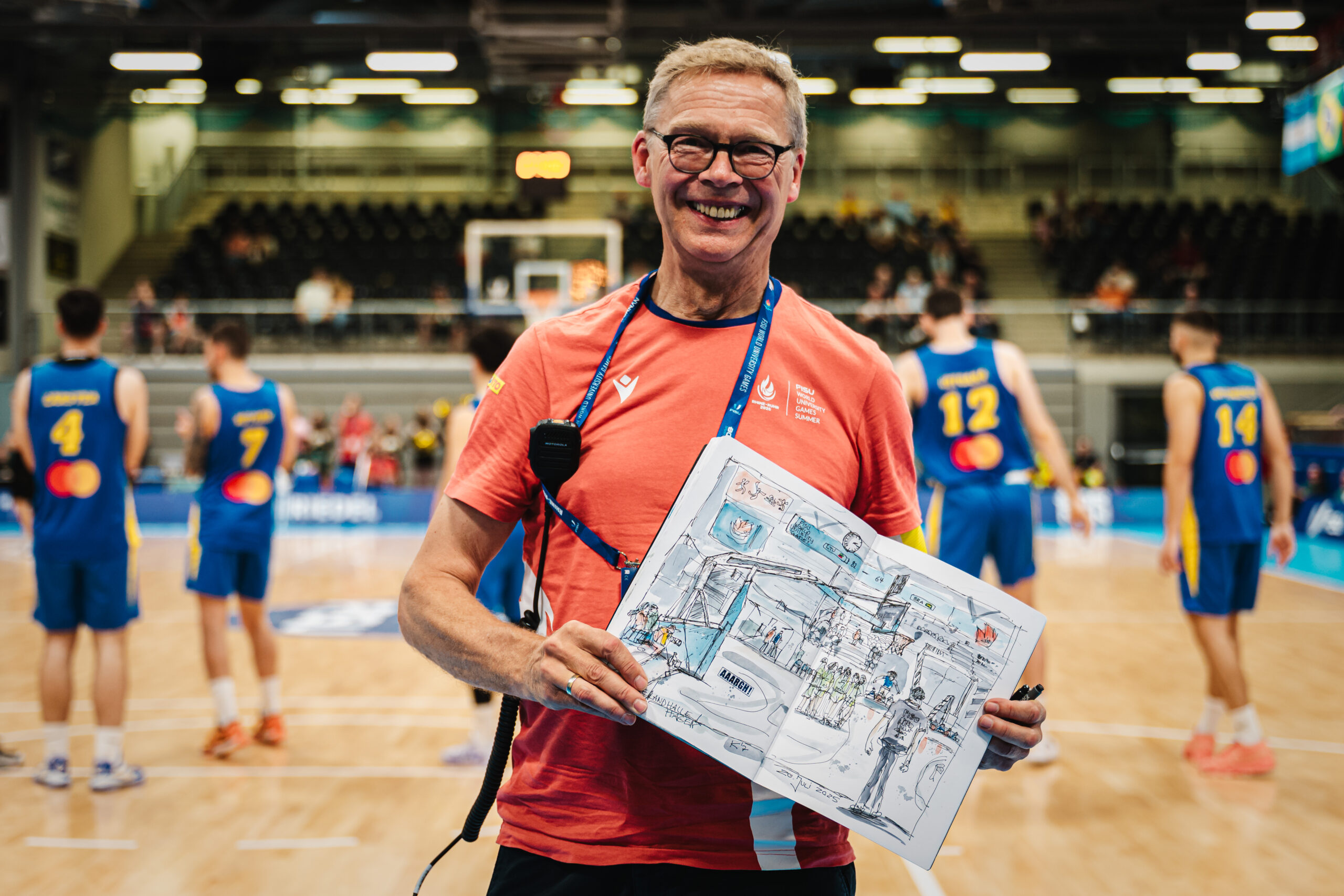 Rhine-Ruhr 2025 FISU World University Games | 23.07.2025 | Basketball | Germany vs Romania - Quarter Finals Men | Ischelandhalle | Hagen | © Leon Tonhäuser / Rhine-Ruhr 2025